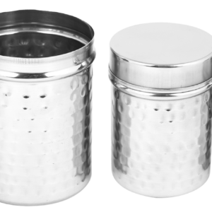 Mathar & Flower Canister With Plain Cover